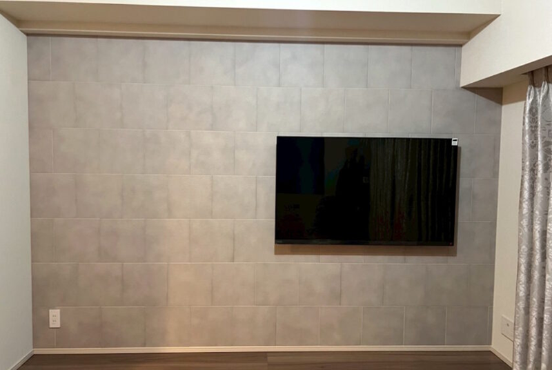 【ファインべース×壁掛けテレビ】施工例