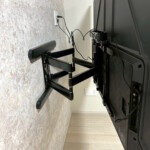 アクセントクロス、壁掛けテレビ、コンセント増設、インテリアカウンター