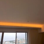 顎だし天井造作・コーブ照明取付